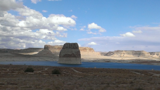 The Lone Rock in Lake Powell